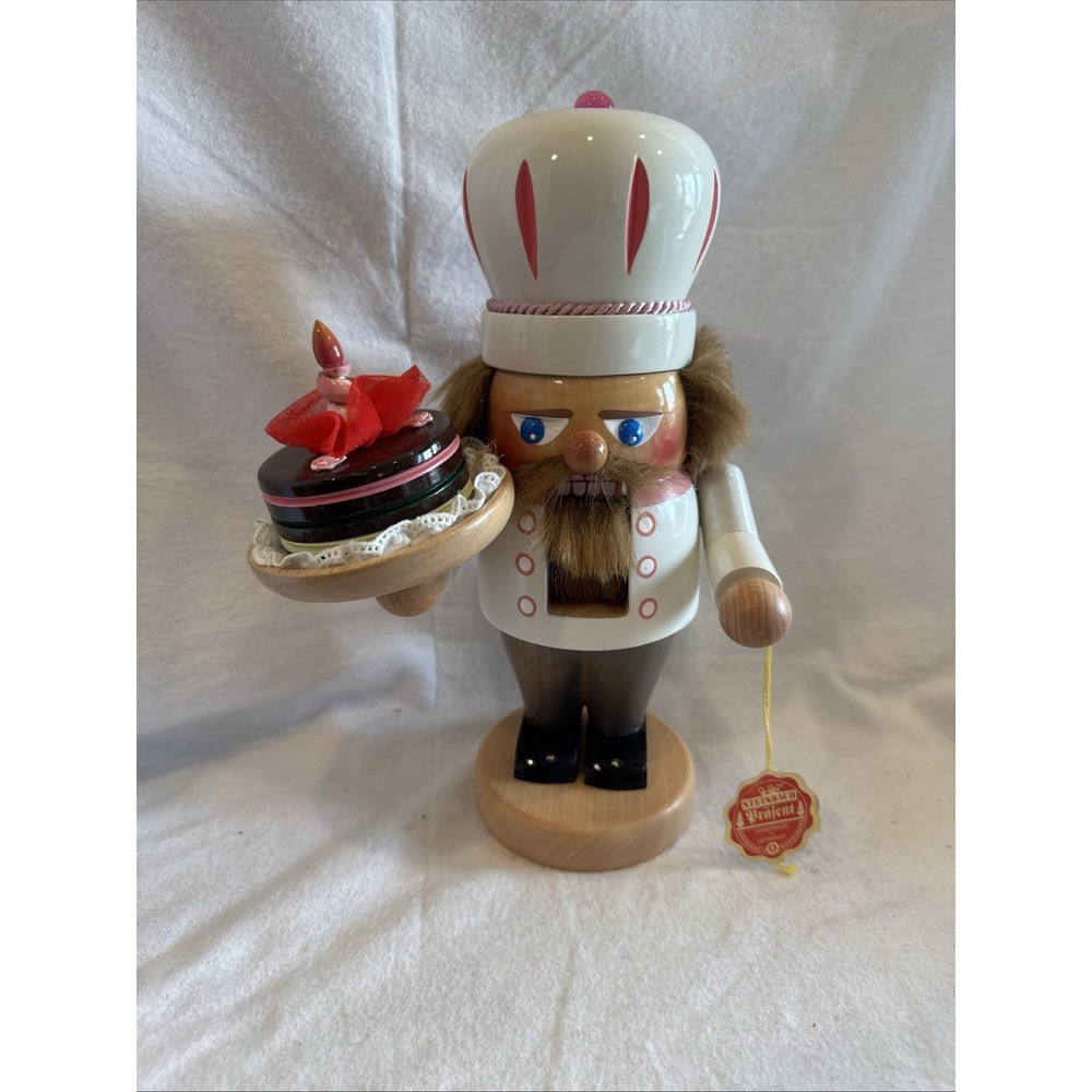 Original Steinbache Nutcracker Volksknuts Germany Hand Painted Chef Baker